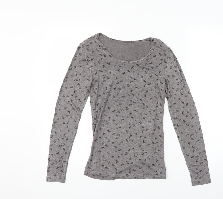 marks Womens Brown Floral  Pullover Jumper Size 10
