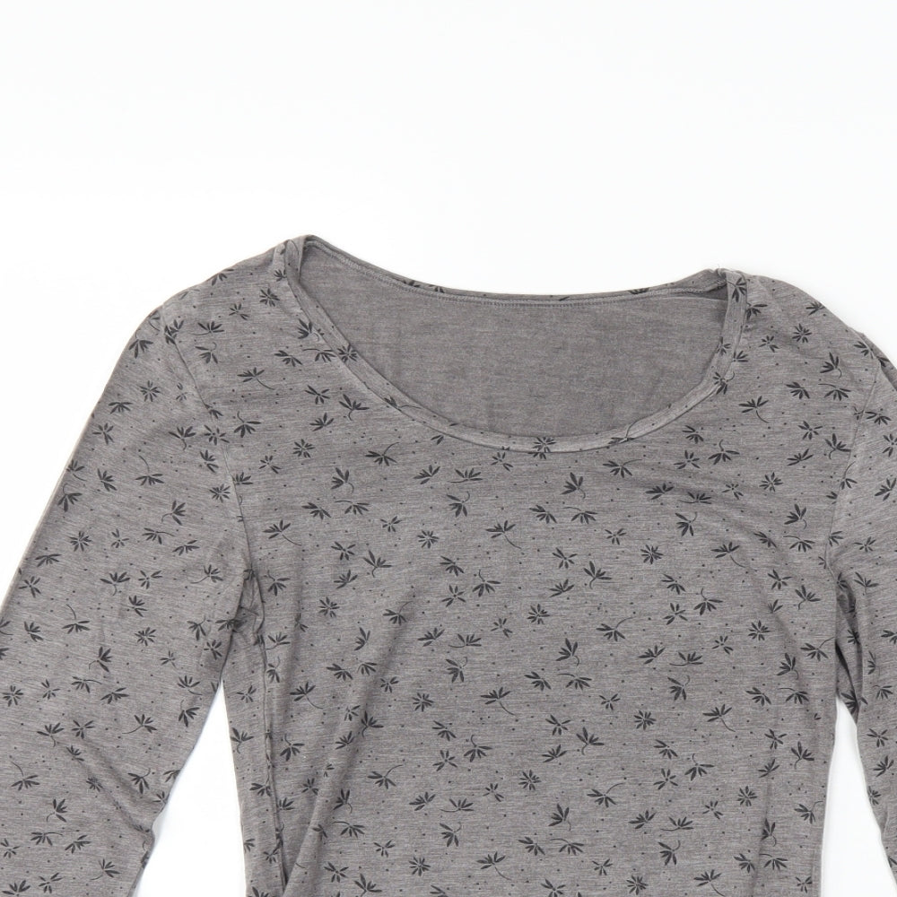 marks Womens Brown Floral  Pullover Jumper Size 10