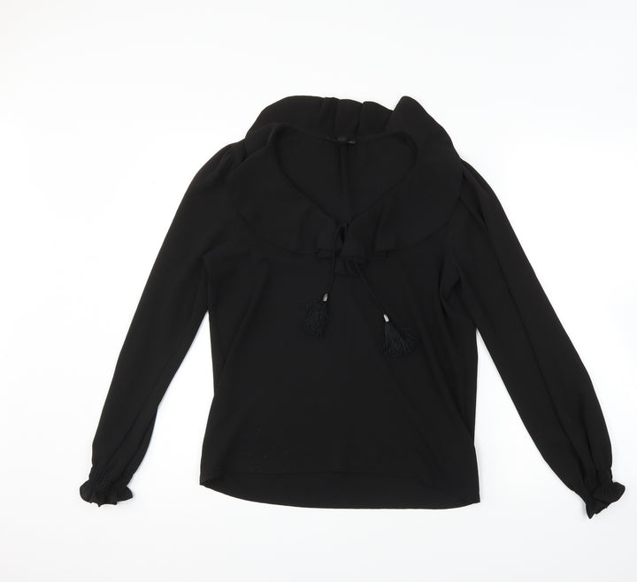 Topshop Womens Black   Basic Blouse Size 8