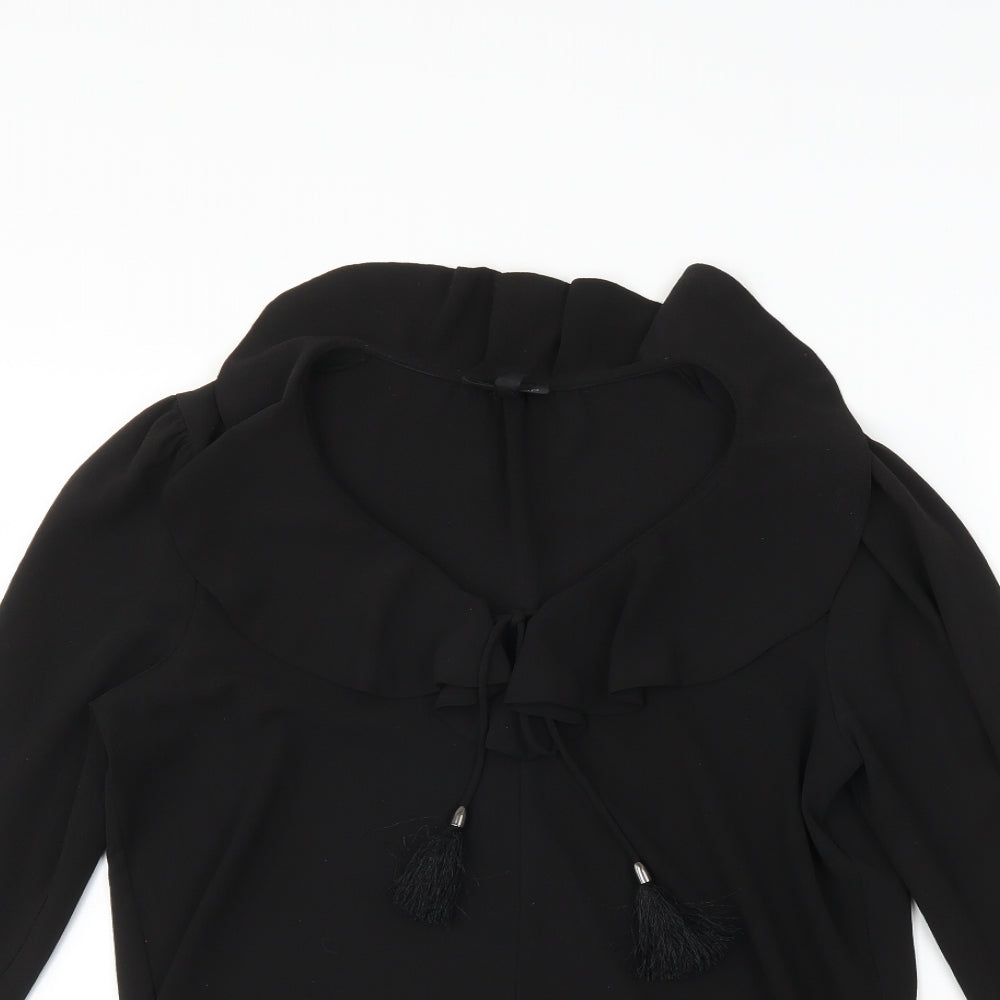 Topshop Womens Black   Basic Blouse Size 8