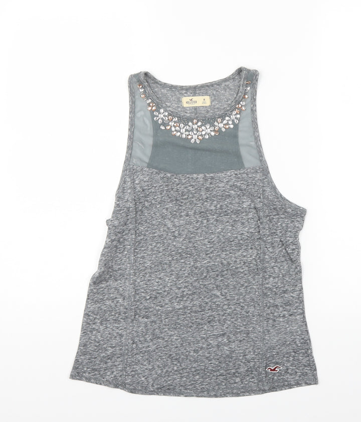 Hollister Womens Grey Basic Tank Size M