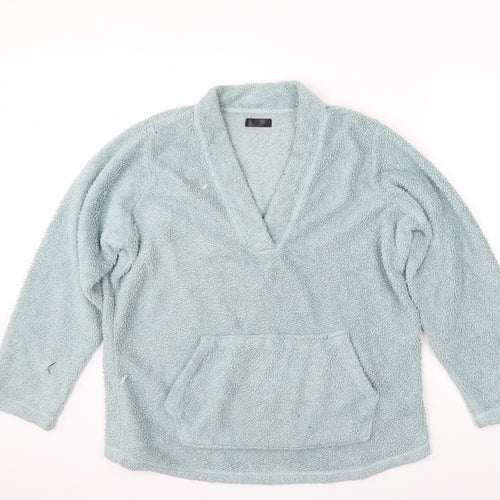 F&F Womens Green  Fleece Pullover Jumper Size XL  - Lounge wear