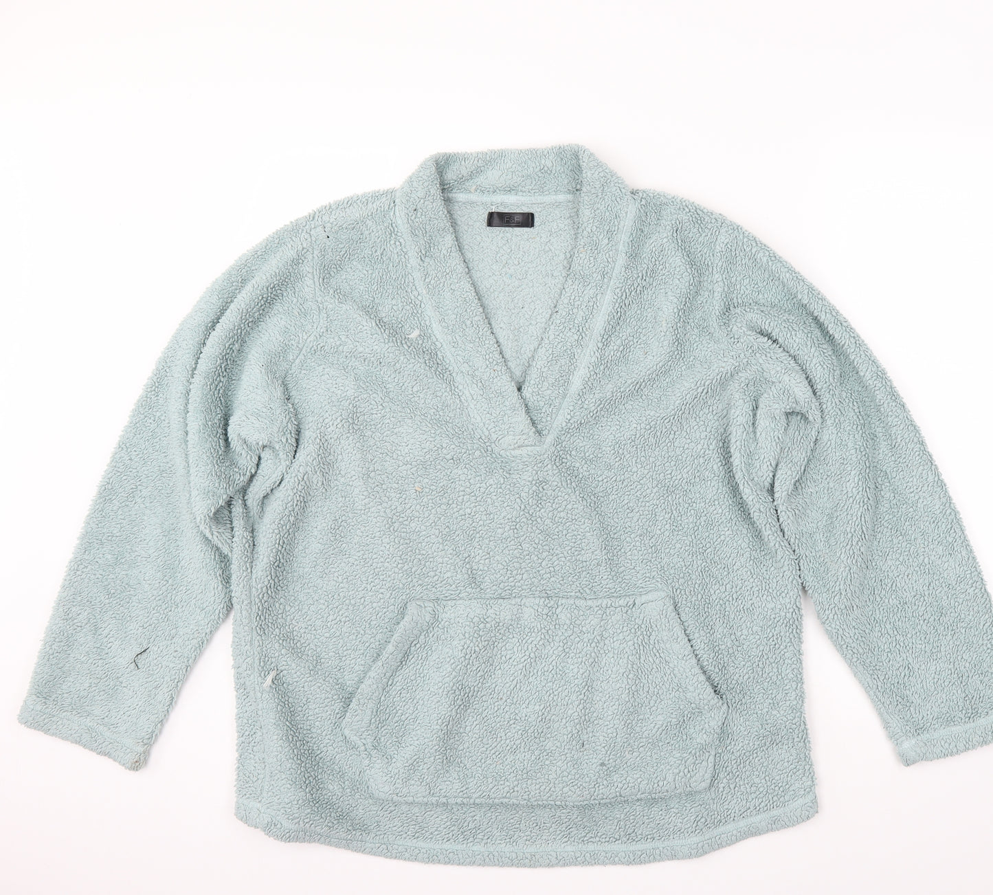 F&F Womens Green  Fleece Pullover Jumper Size XL  - Lounge wear