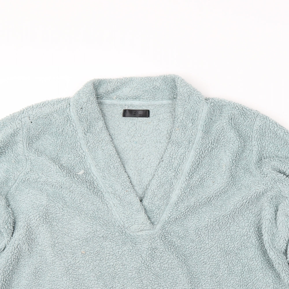 F&F Womens Green  Fleece Pullover Jumper Size XL  - Lounge wear