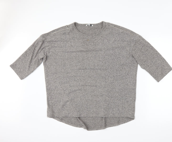 F&F Womens Grey Pullover Jumper Size 16