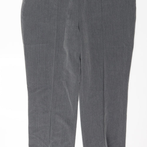 BM Womens Grey   Trousers  Size 16 L25 in