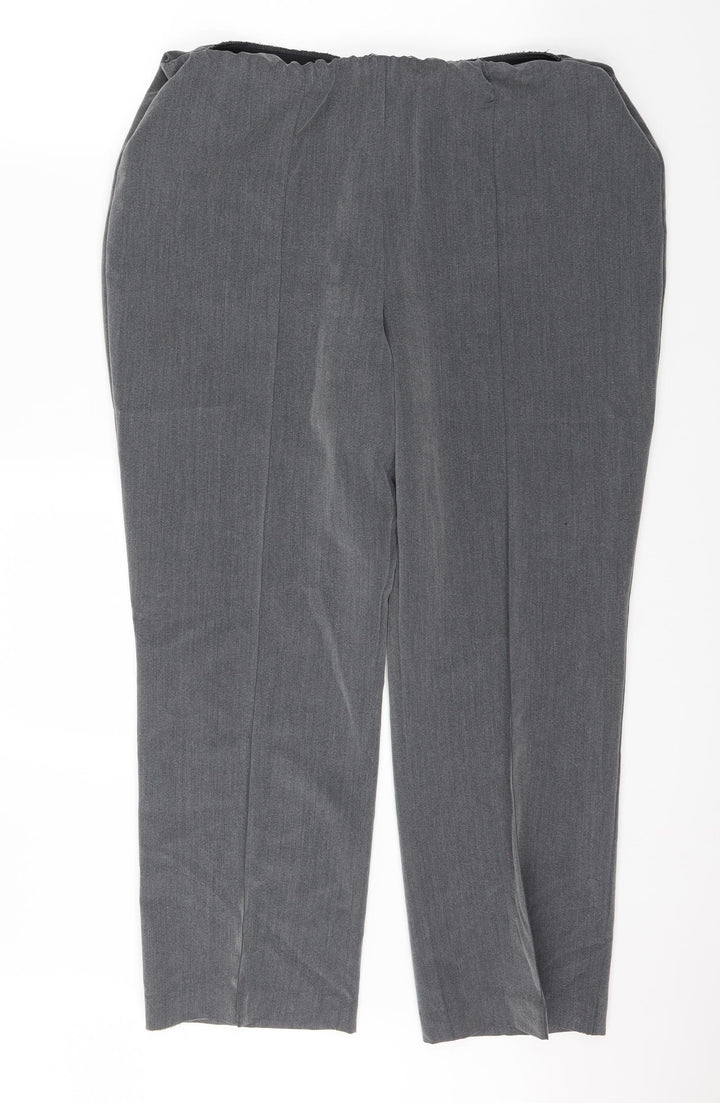 BM Womens Grey   Trousers  Size 16 L25 in