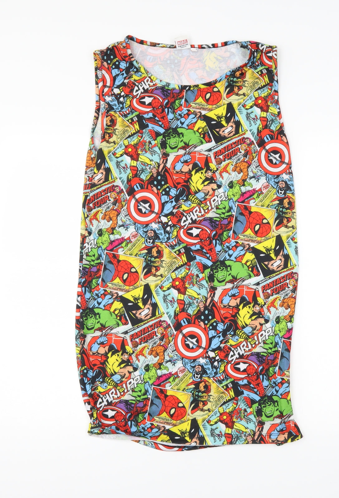 Primark Womens Multicoloured   T-Shirt Dress  Size 16  - Marvel Comics
