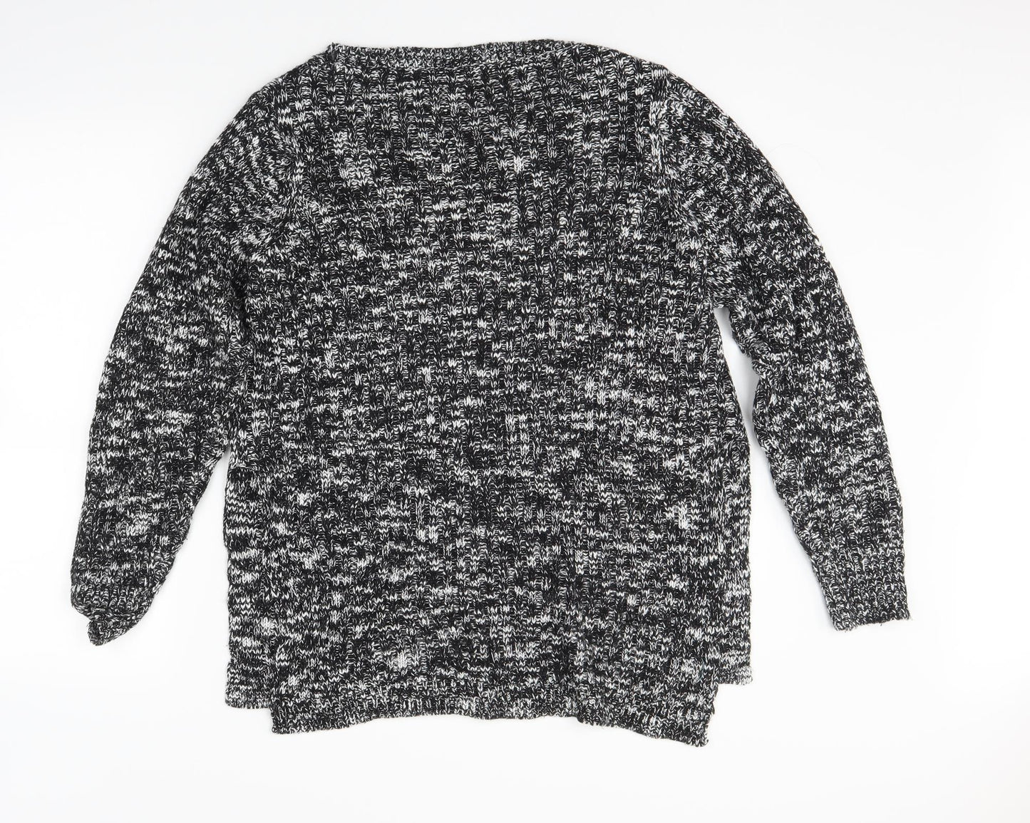 F&F Womens Black  Knit Pullover Jumper Size L