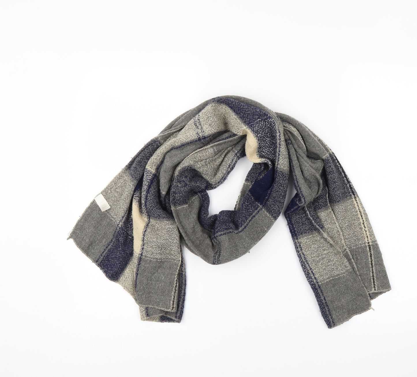 Intrigue Unisex Grey Check   Scarf