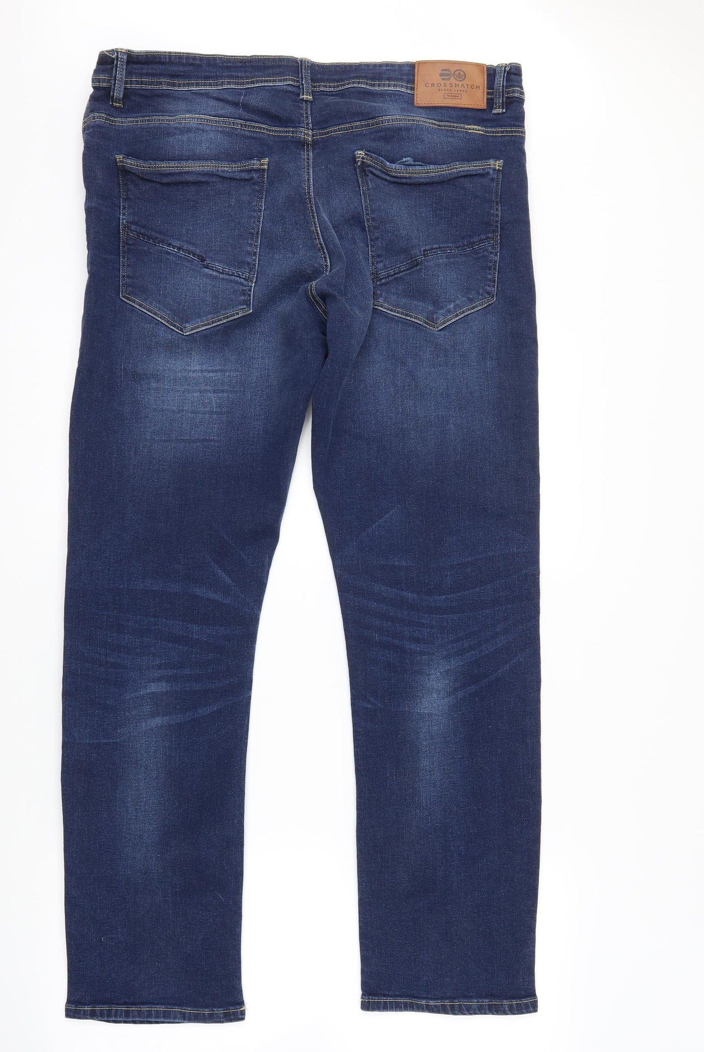 Crosshatch Womens Blue  Denim Straight Jeans Size 38 L29 in