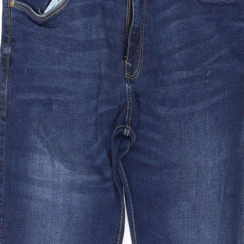 Crosshatch Womens Blue  Denim Straight Jeans Size 38 L29 in