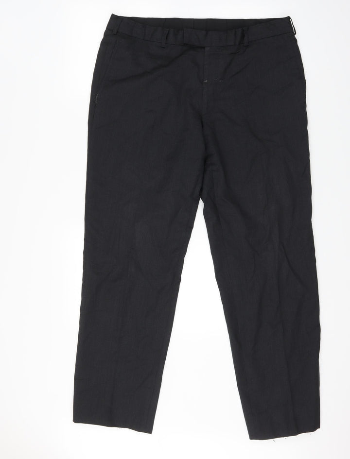 BARUTTI Womens Black Trousers Size 36 L29 in