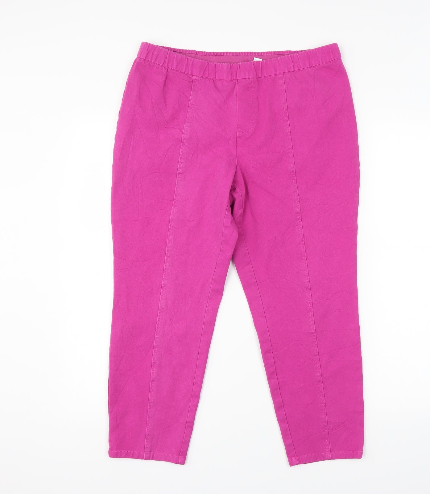 Live Womens Pink   Cropped Trousers Size 16 L20 in