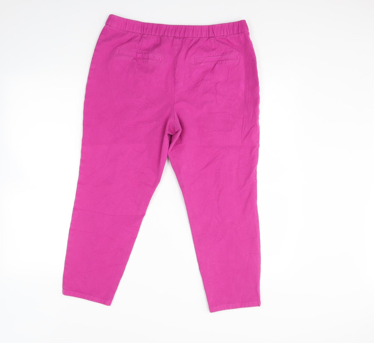 Live Womens Pink   Cropped Trousers Size 16 L20 in