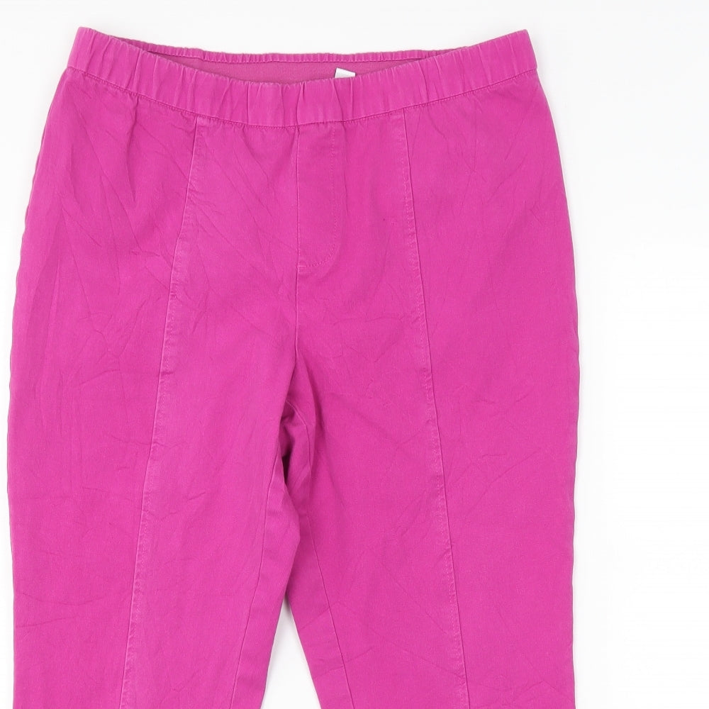 Live Womens Pink   Cropped Trousers Size 16 L20 in
