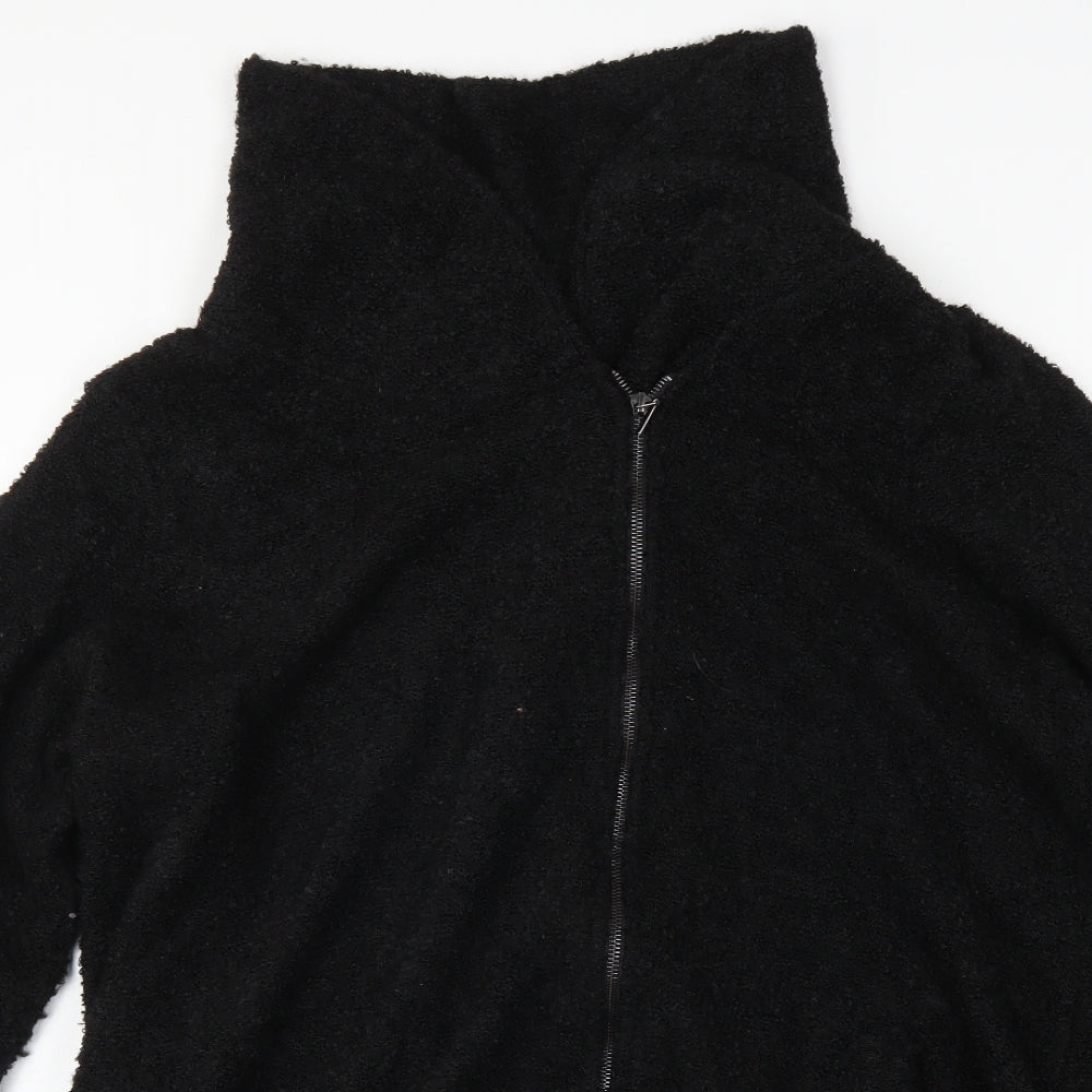 Bonmarché Womens Black  Fleece Jacket Coat Size XL