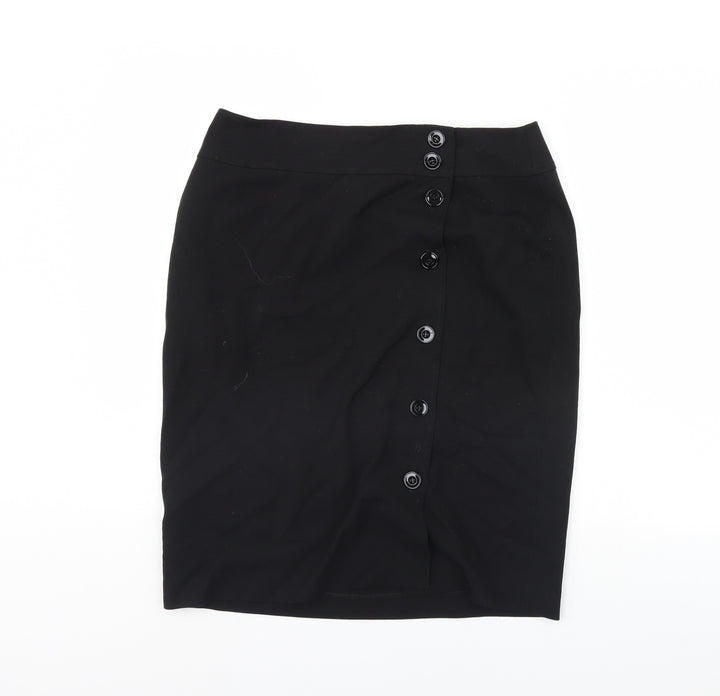 Artigiano Womens Black A-Line Skirt Size 32 in