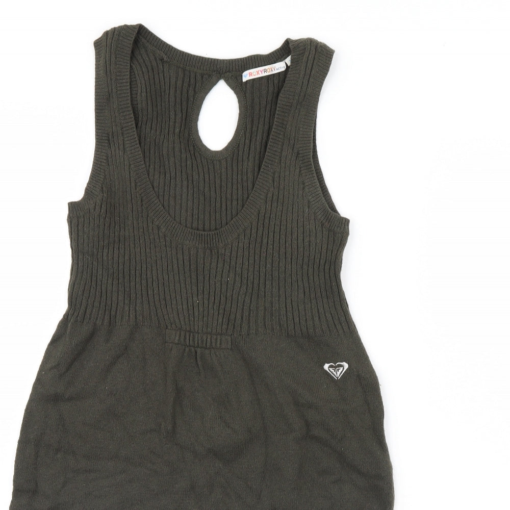 roxy roxy Womens Green   Jumper Dress  Size M