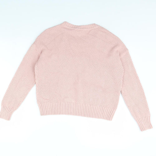 H&M Womens Pink   Pullover Jumper Size S