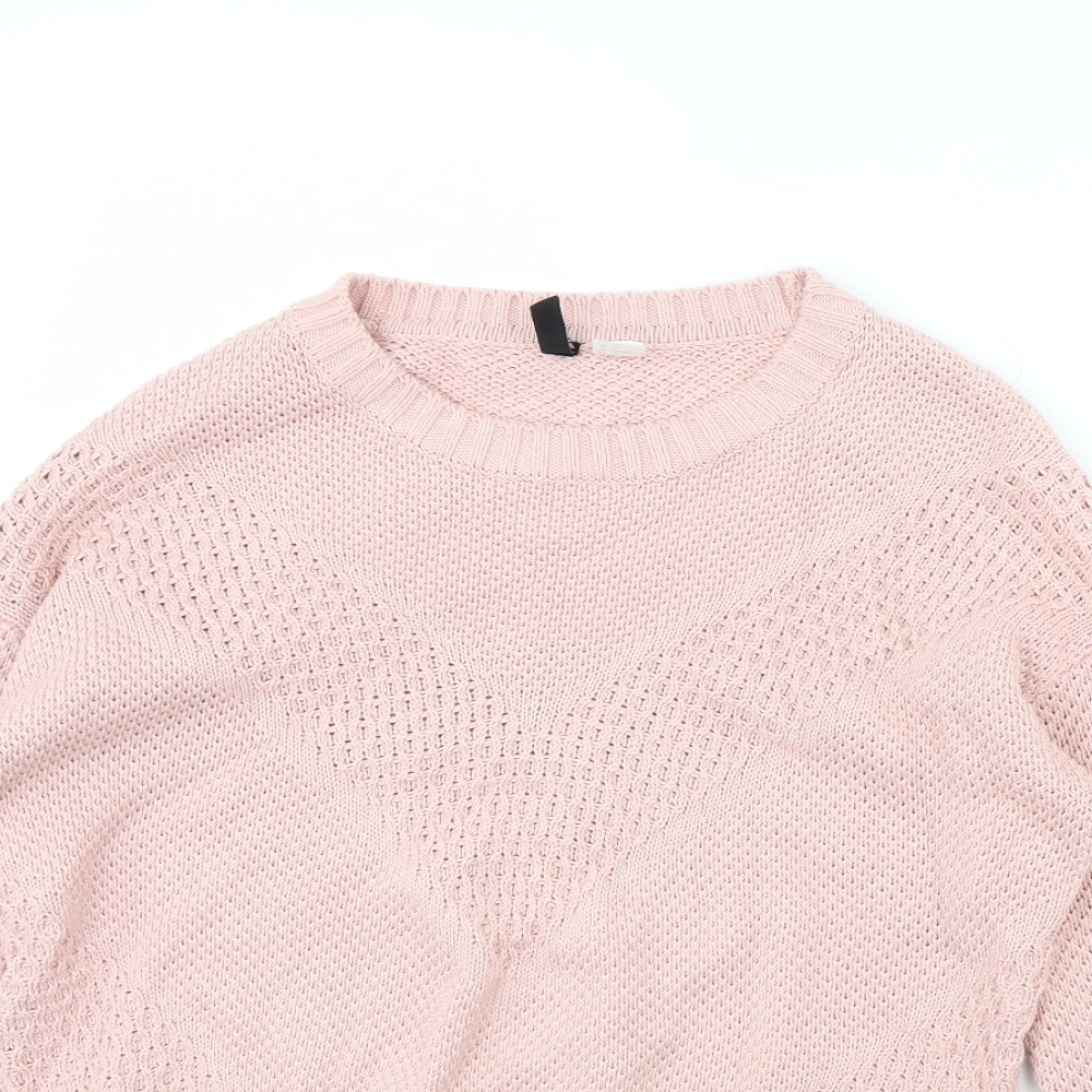 H&M Womens Pink   Pullover Jumper Size S