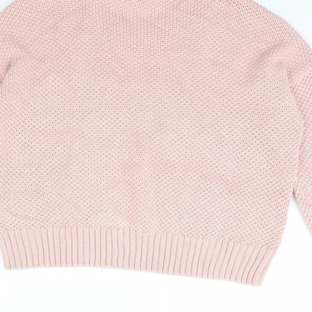 H&M Womens Pink   Pullover Jumper Size S