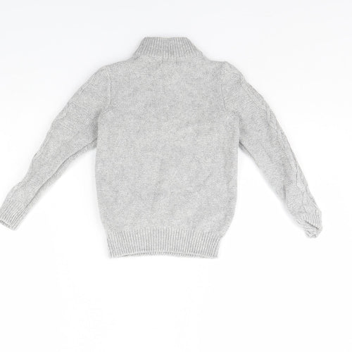 Lily & dan Boys Grey   Henley Jumper Size 5 Years