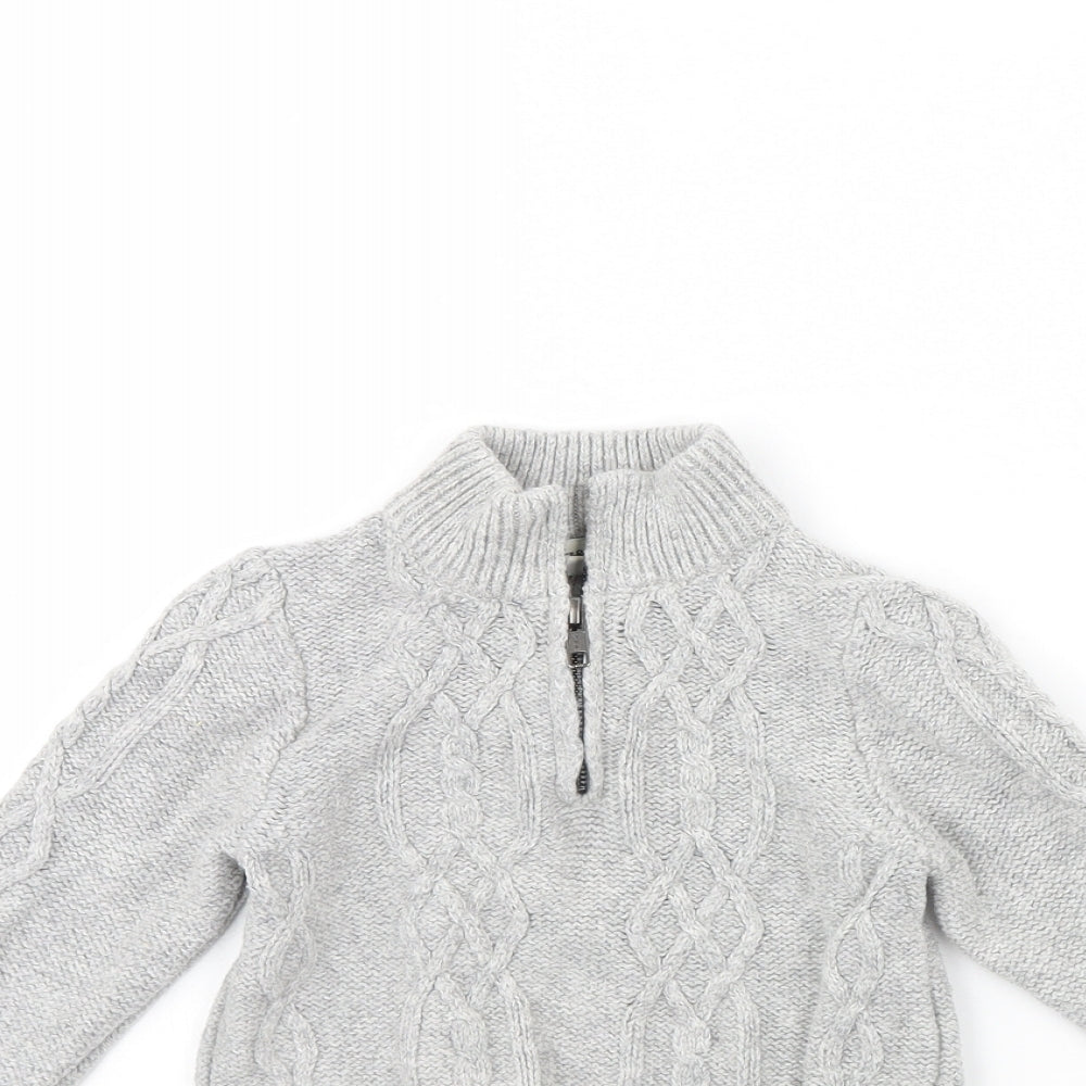 Lily & dan Boys Grey   Henley Jumper Size 5 Years