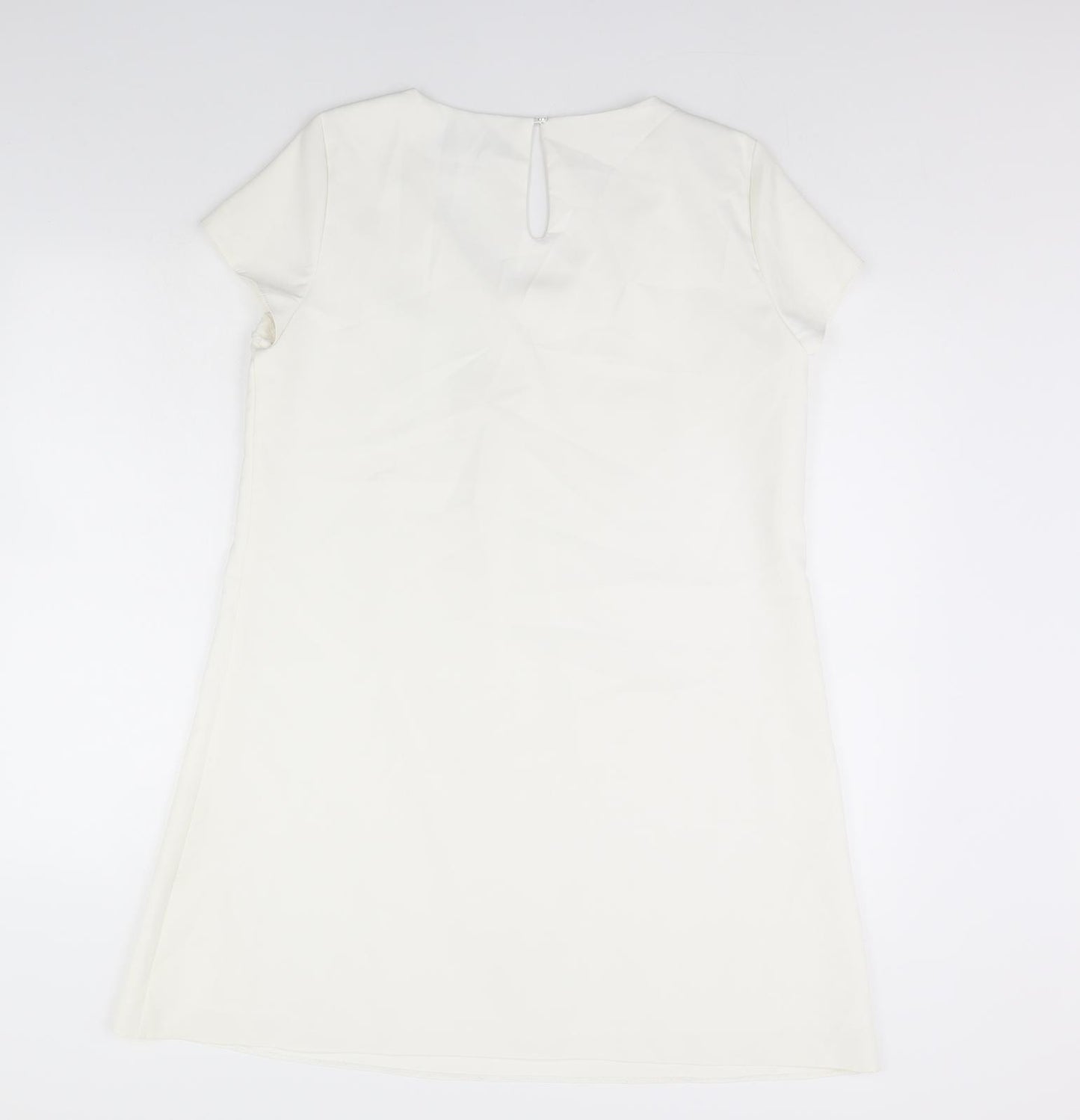 Pretty Girl Womens White  Rayon Sheath  Size L