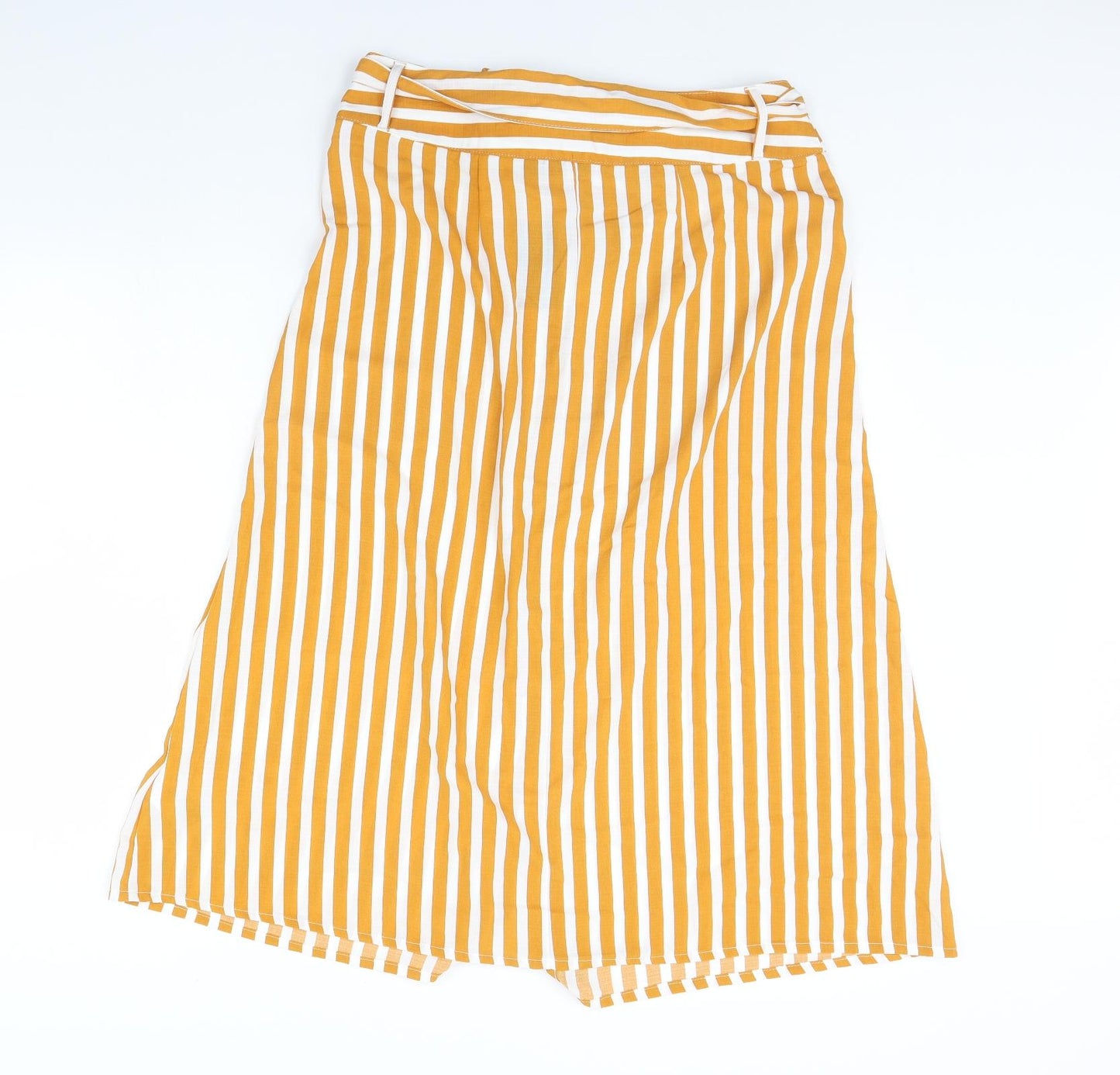 ESMARA Womens Orange Striped  Flare Skirt Size 16