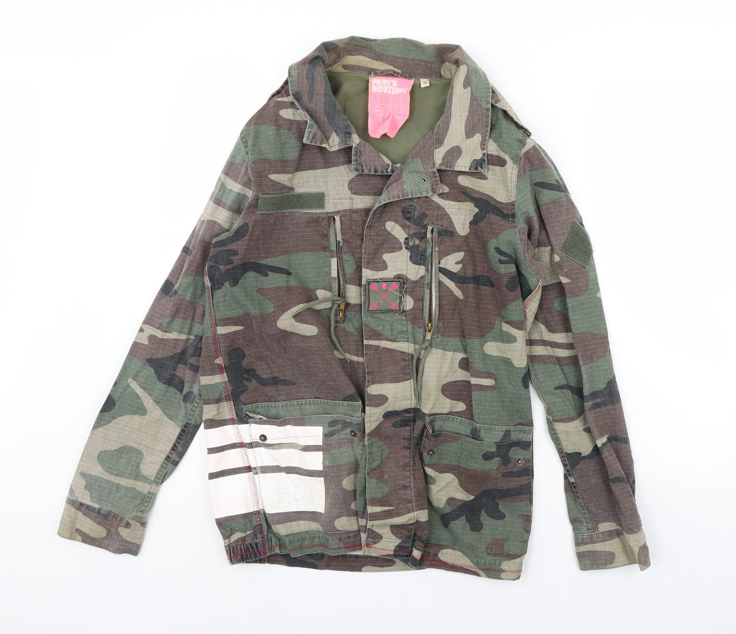 Pauls Boutique Womens Green Camouflage  Jacket  Size M