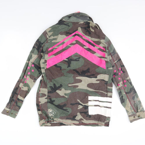 Pauls Boutique Womens Green Camouflage  Jacket  Size M