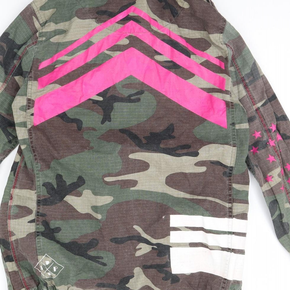 Pauls Boutique Womens Green Camouflage  Jacket  Size M