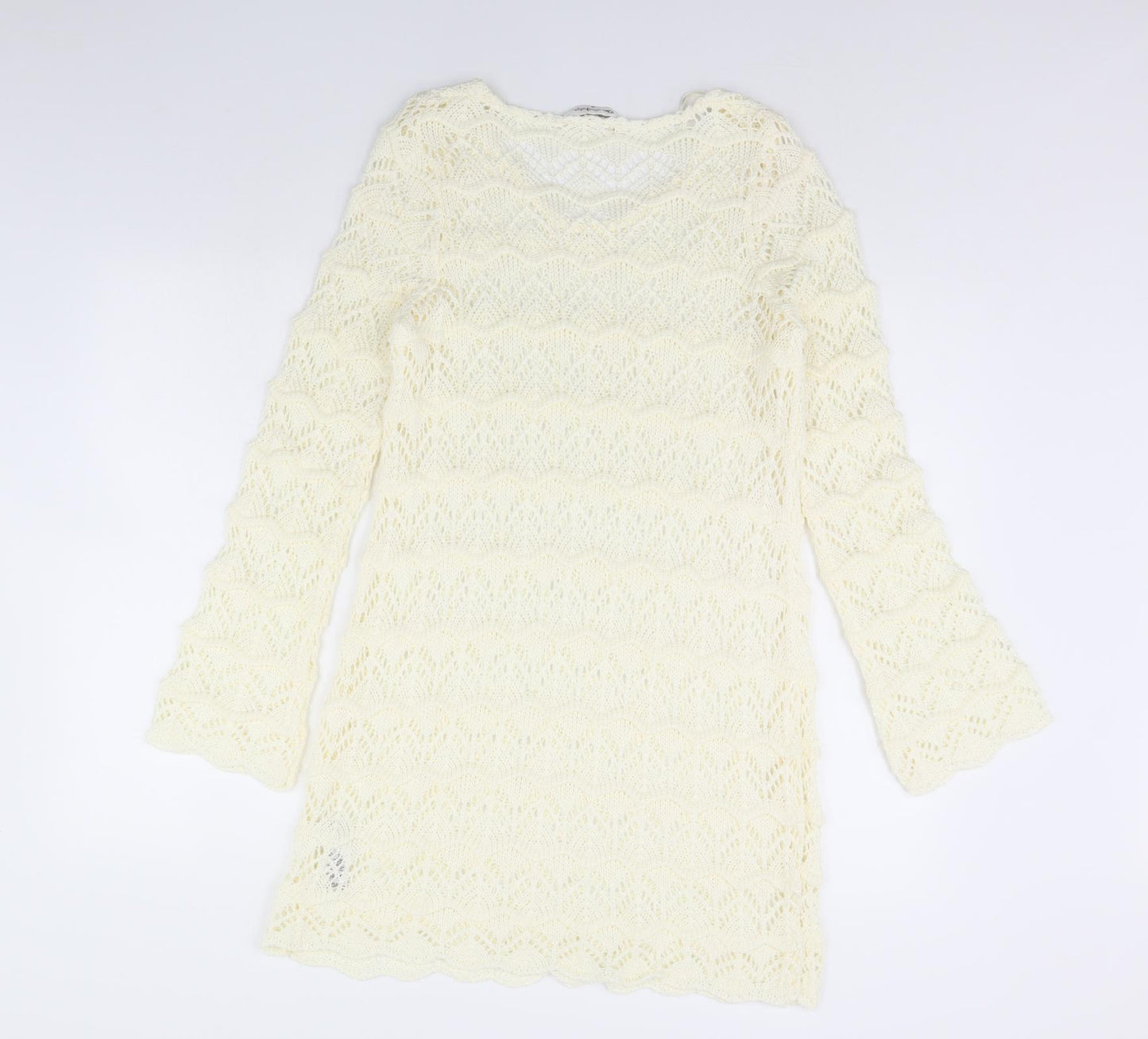 Miss Selfridge Womens Ivory   Jumper Dress  Size 14
