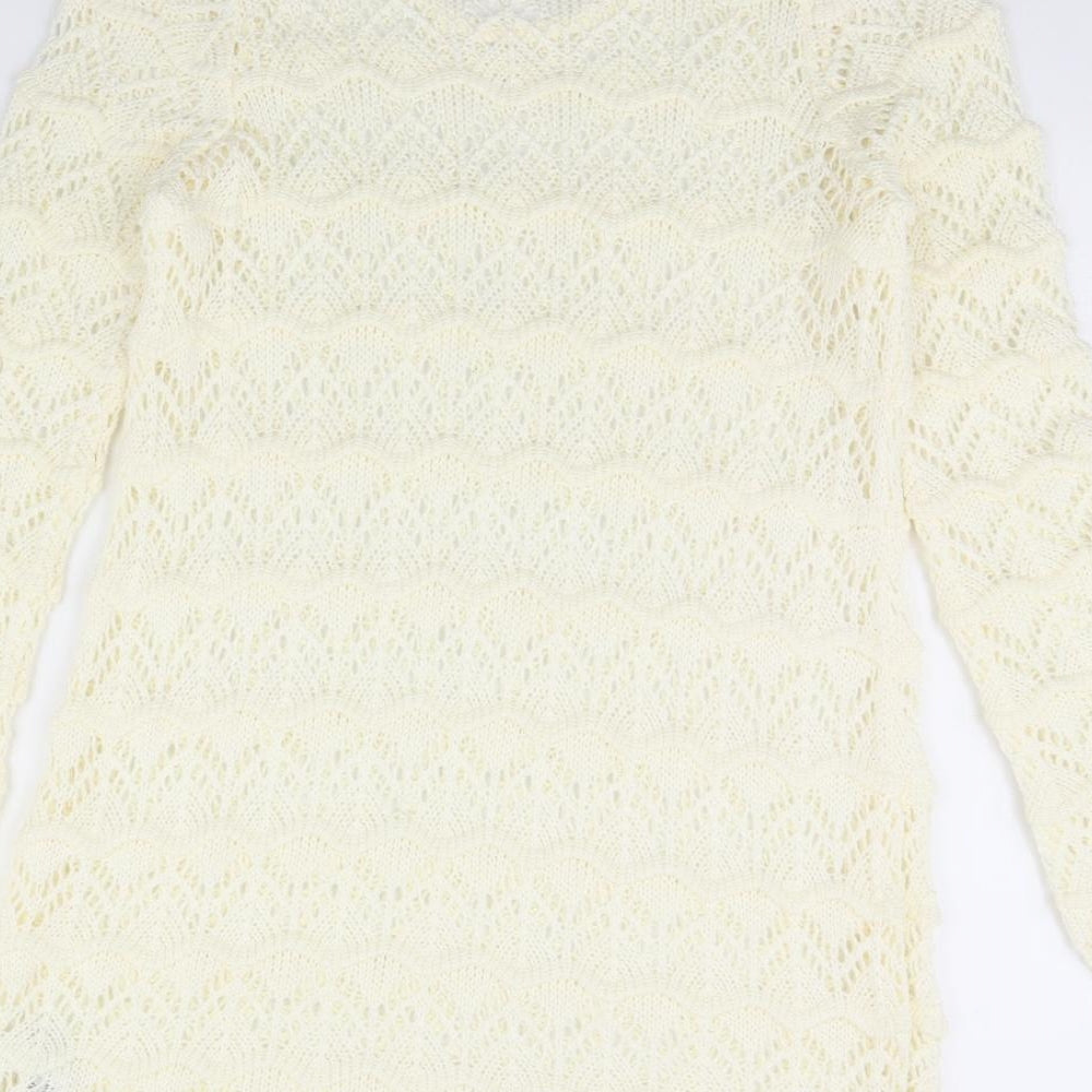 Miss Selfridge Womens Ivory   Jumper Dress  Size 14