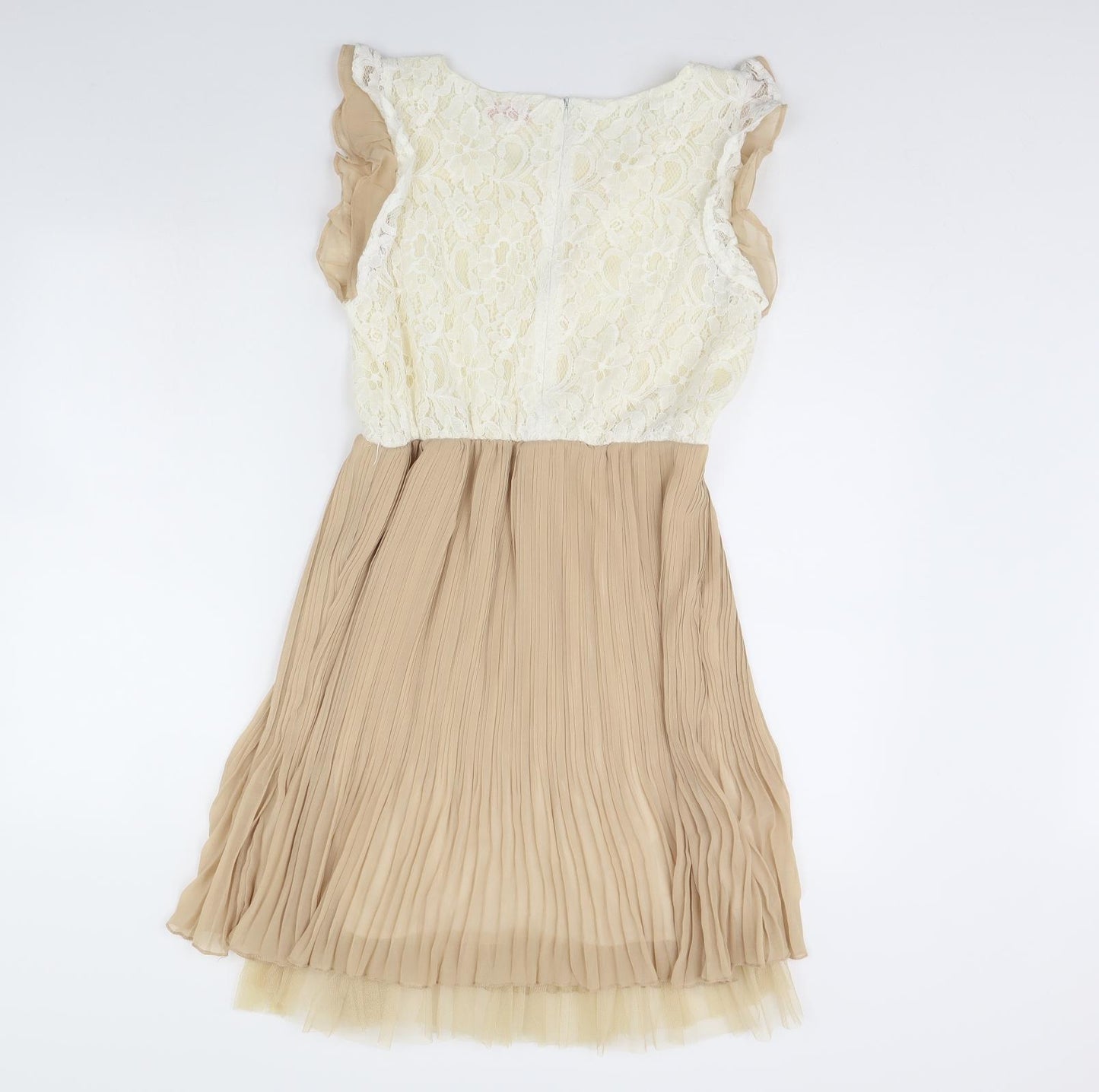 Absolutely & faith Womens Beige   Fit & Flare  Size L
