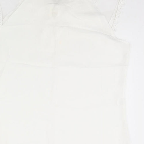Preworn Womens White   Basic Blouse Size L
