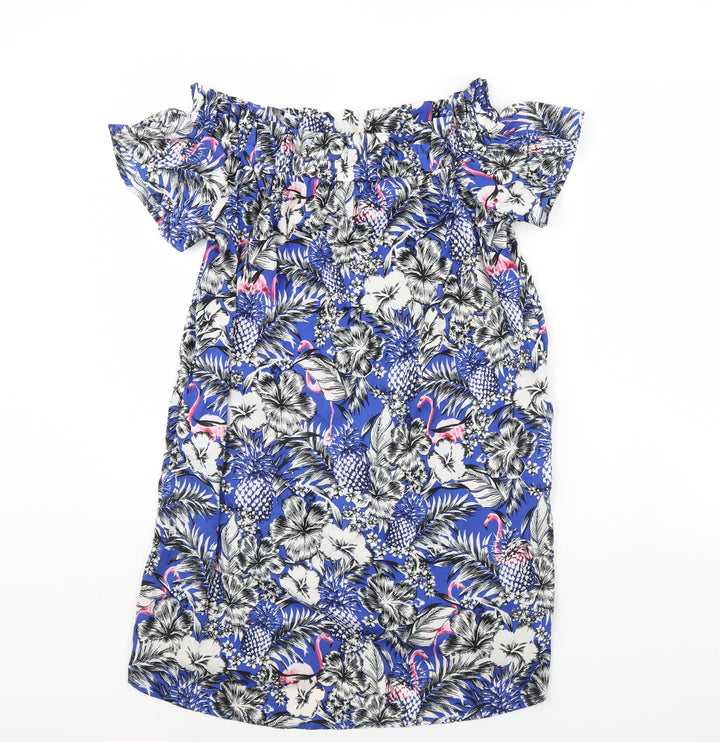 Atmosphere Womens Blue Floral Kaftan Size 14