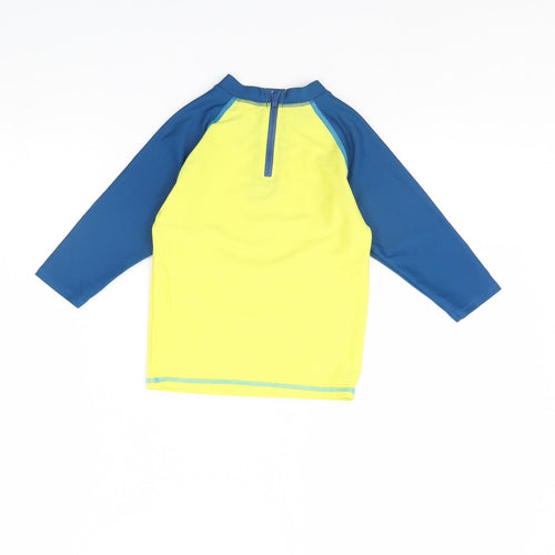 m&s Boys Yellow   Basic T-Shirt Size 5 Years  - Shark