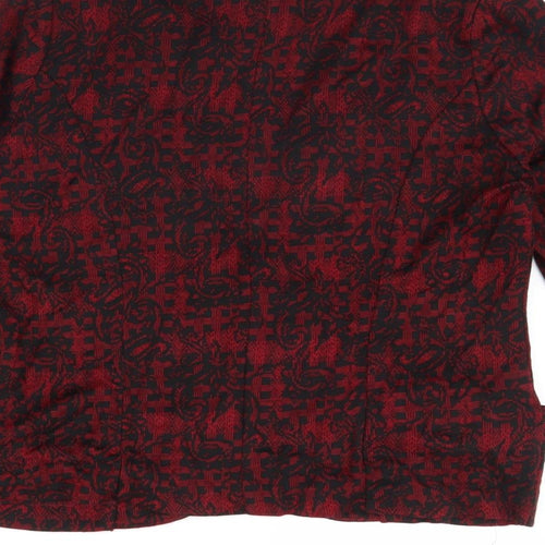 Grazia Womens Black Geometric  Jacket  Size 18