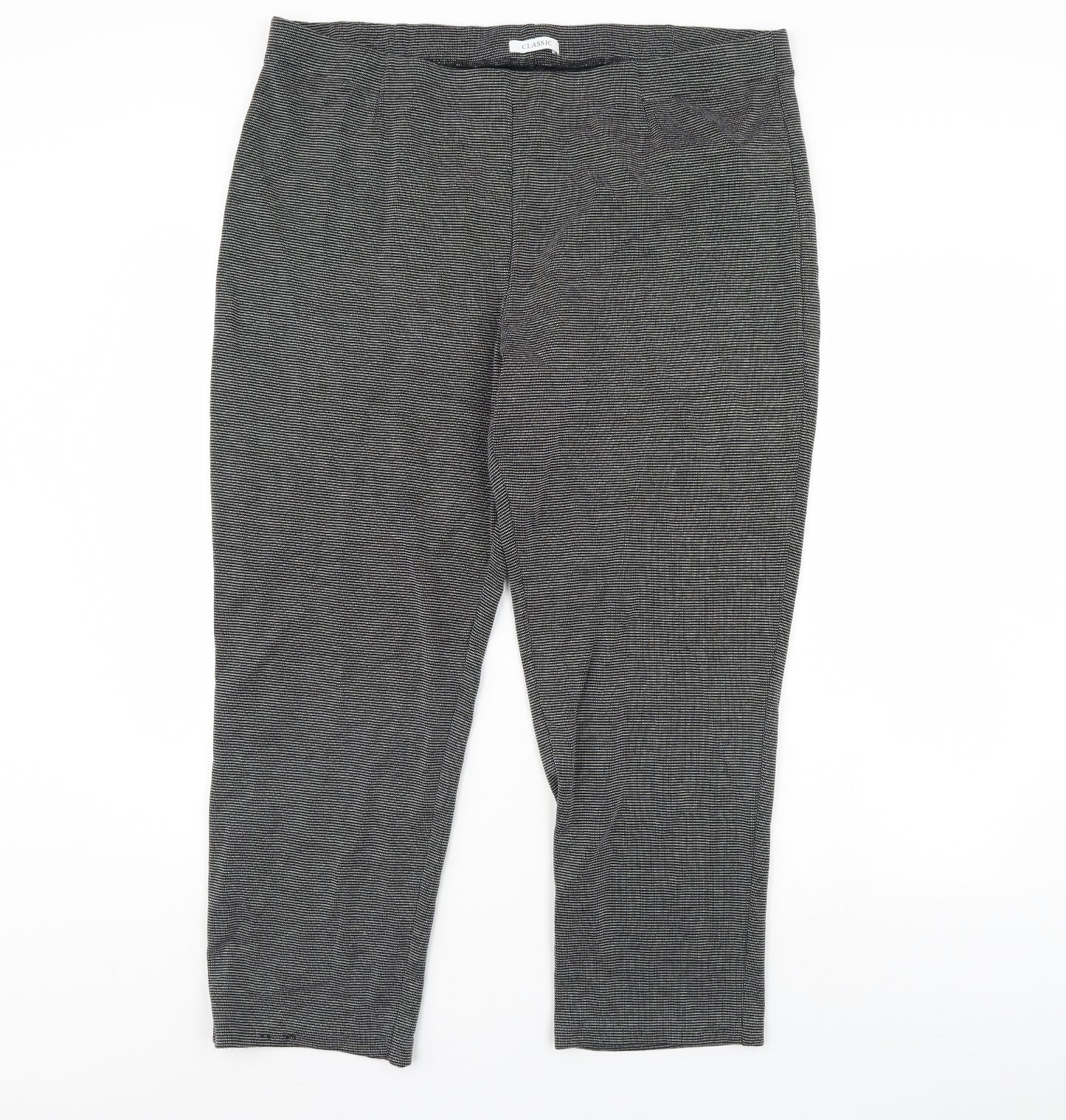 m&s Womens Grey   Trousers  Size 20 L29 in