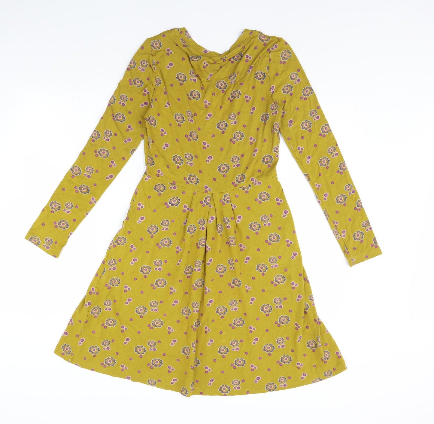Ness Womens Green Floral  Fit & Flare  Size 10