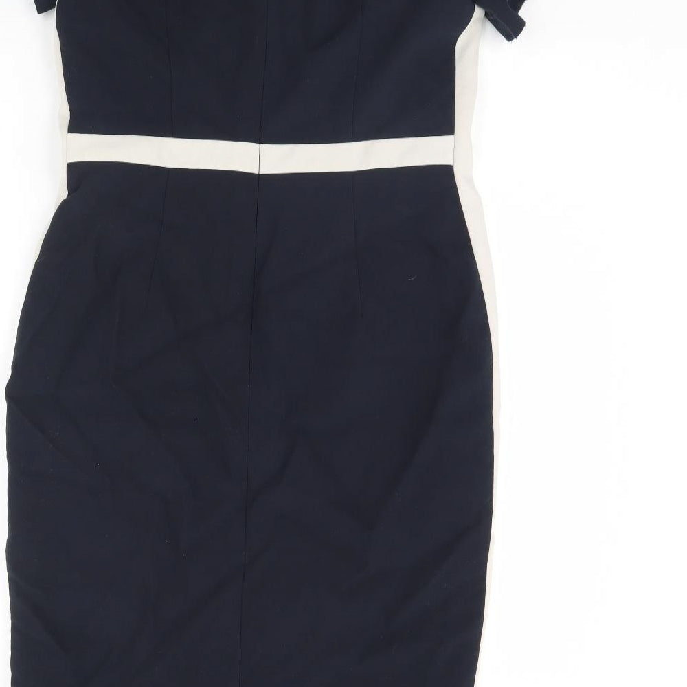 m&s Womens Blue   Pencil Dress  Size 12