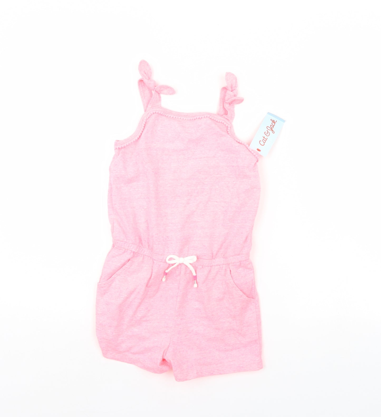 Cat & Jack Girls Pink   Playsuit One-Piece Size 6 Years