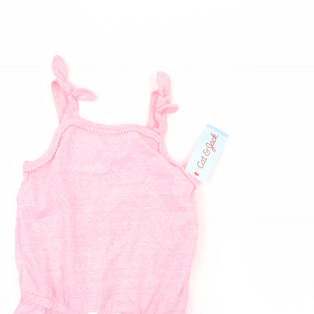 Cat & Jack Girls Pink   Playsuit One-Piece Size 6 Years