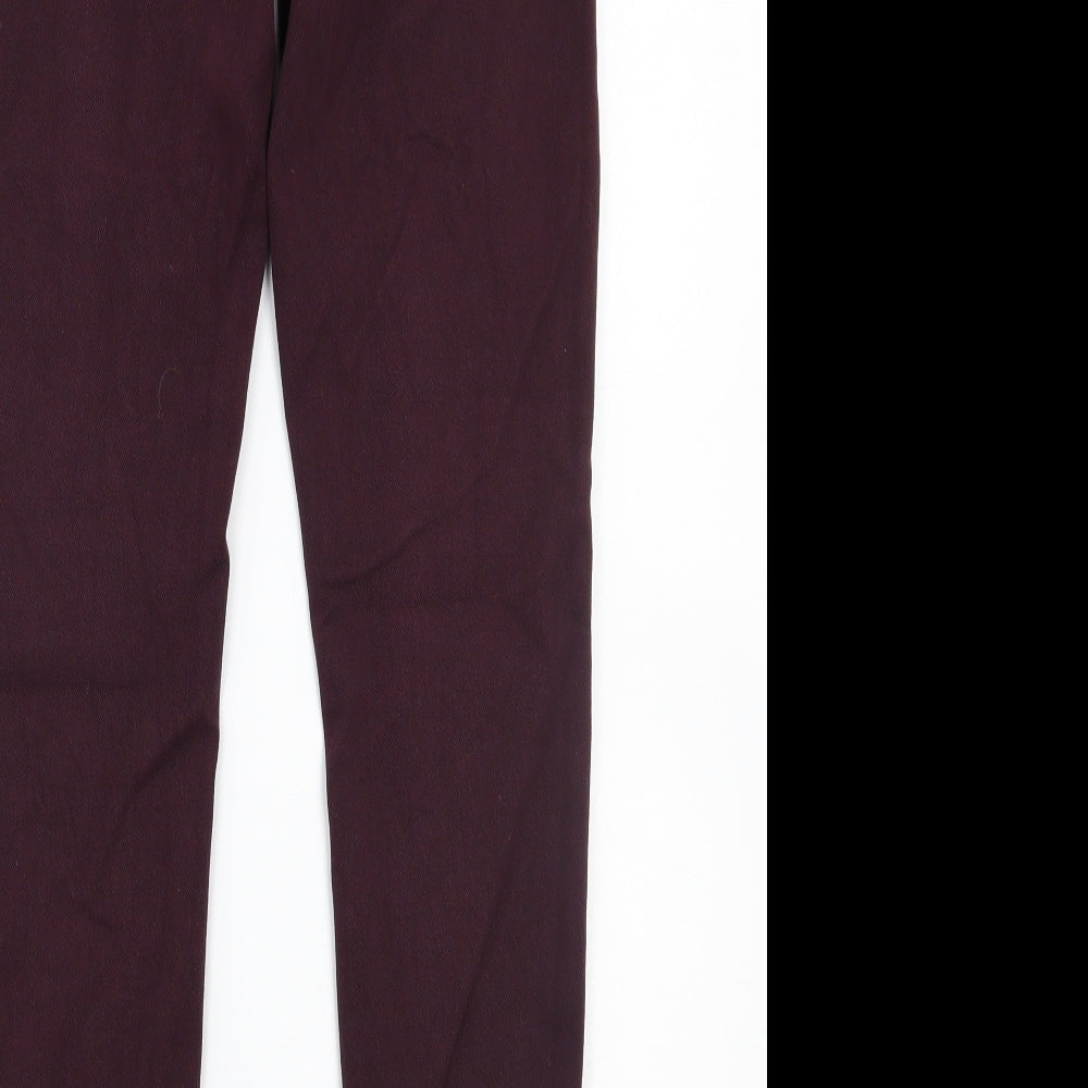 George Womens Purple   Jegging Trousers Size 8 L26 in