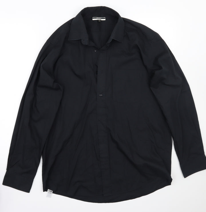 George Mens Black Button-Up Size 15