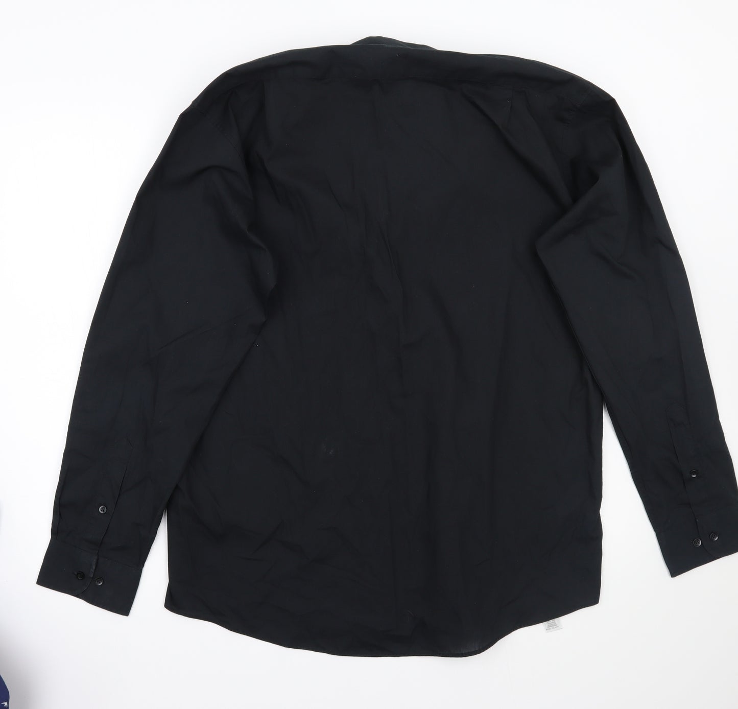 George Mens Black    Button-Up Size 15