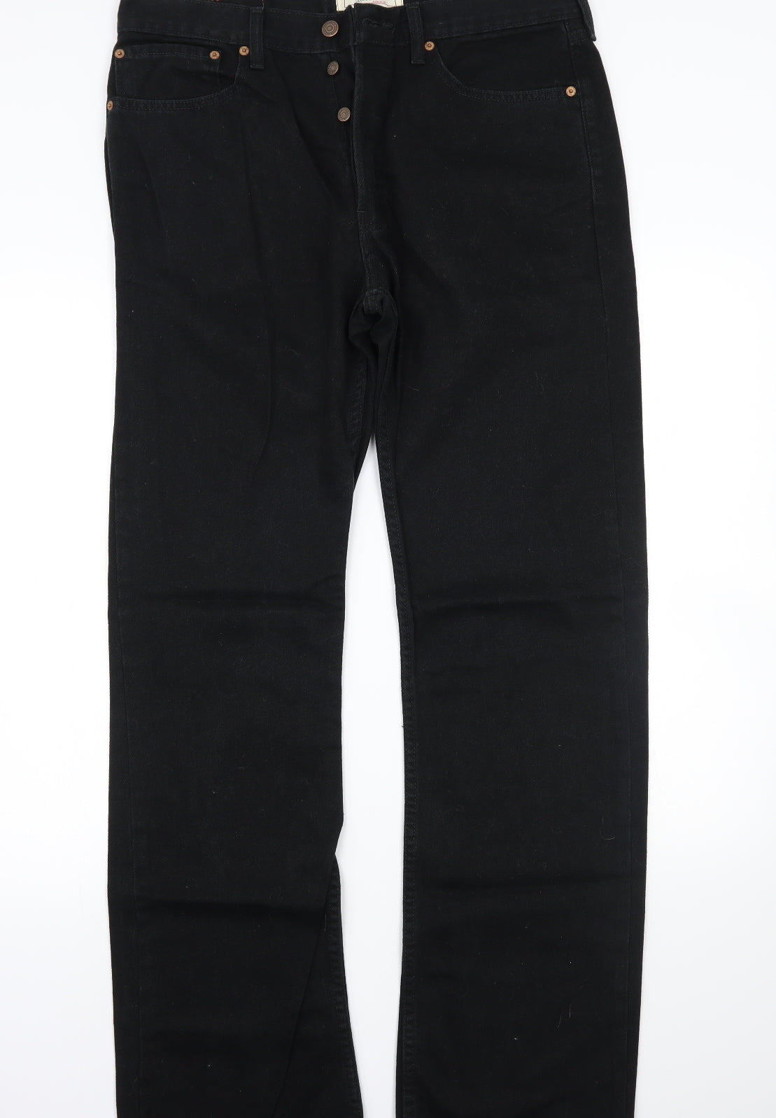 Levi Strauss & Co Mens Black   Straight Jeans  L32 in