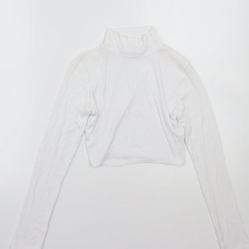 Missguided Womens White   Basic T-Shirt Size 8